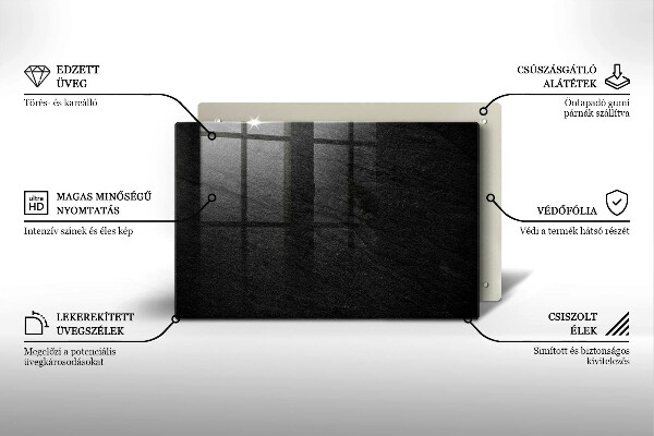 Kalené sklo za sporák skalná textúra