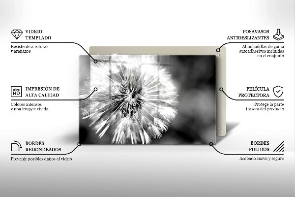 Sklo za varnú dosku Jemná púpava