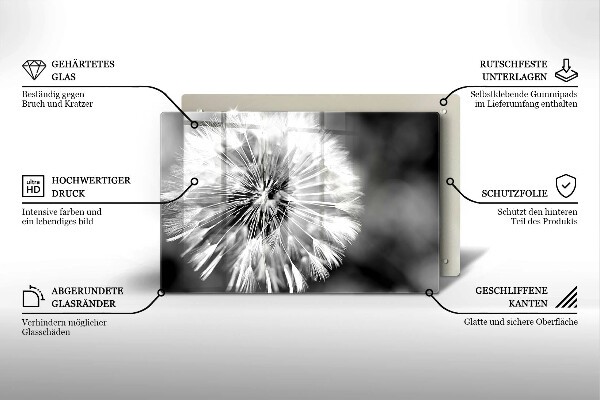 Sklo za varnú dosku Jemná púpava