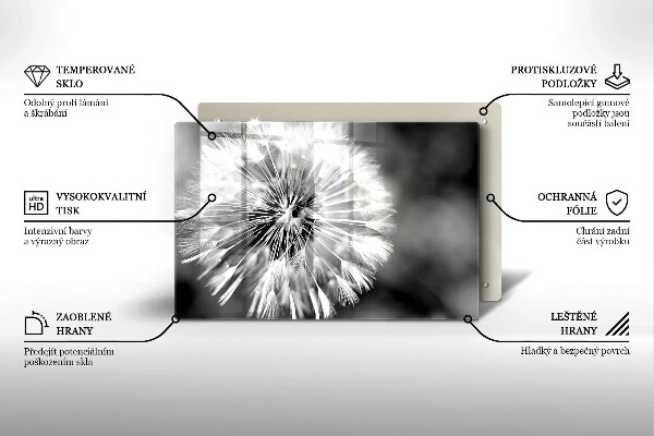 Sklo za varnú dosku Jemná púpava