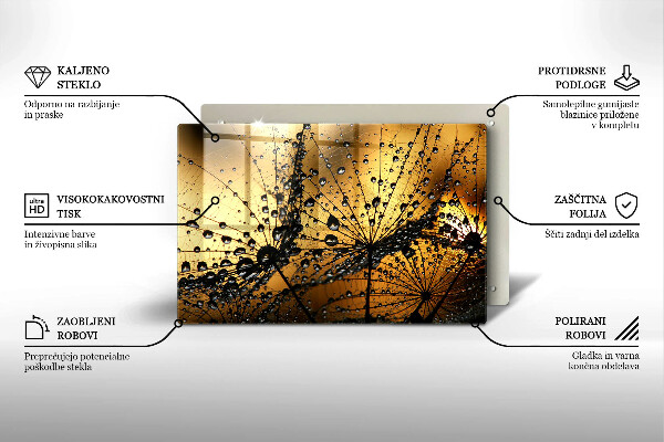 Sklo za varnú dosku Rosa a púpavy