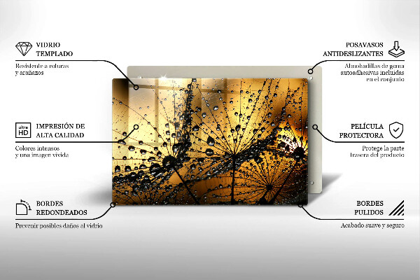 Sklo za varnú dosku Rosa a púpavy