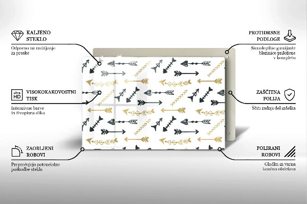 Kryt na indukčnú dosku Vzor boho šípok