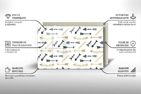 Kryt na indukčnú dosku Vzor boho šípok