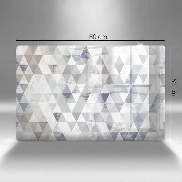 Sklo za varnú dosku Vzor trojuholníkov