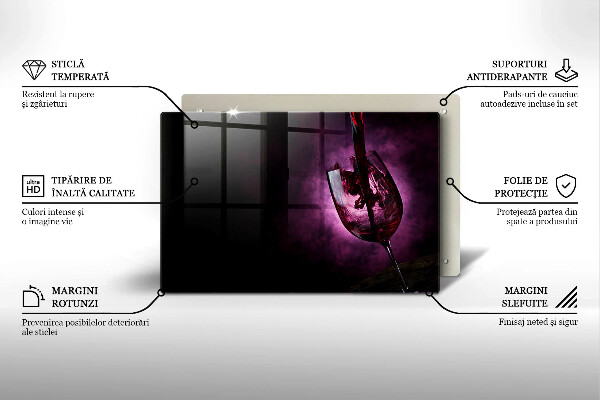 Kryt na indukčnú dosku Pohár vína