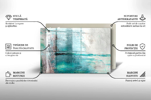 Kryt na indukčnú dosku Farba abstrakcie pozadia