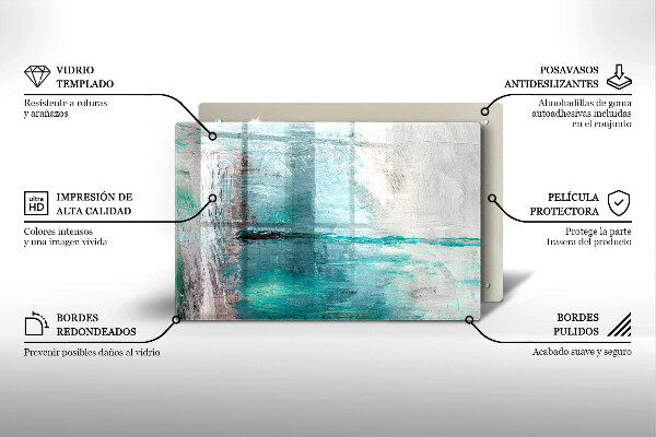 Kryt na indukčnú dosku Farba abstrakcie pozadia