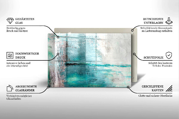Kryt na indukčnú dosku Farba abstrakcie pozadia