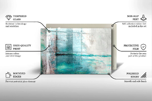 Kryt na indukčnú dosku Farba abstrakcie pozadia