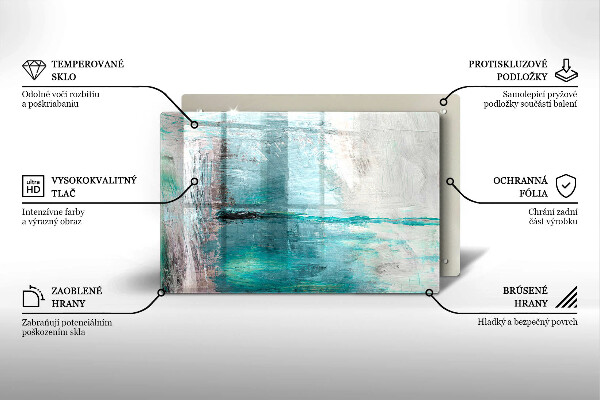 Kryt na indukčnú dosku Farba abstrakcie pozadia