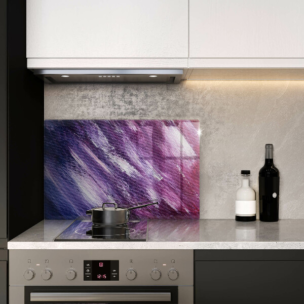 Kalené sklo za sporák Maľovanie abstrakcie
