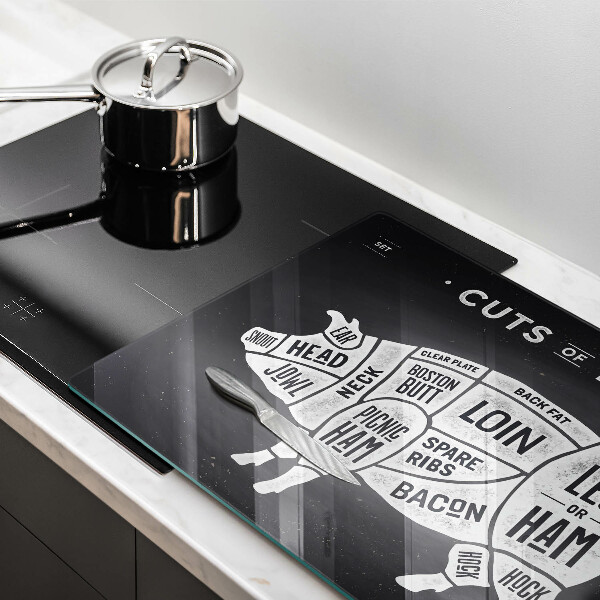 Kalené sklo za sporák Bravčové mäso bravčové