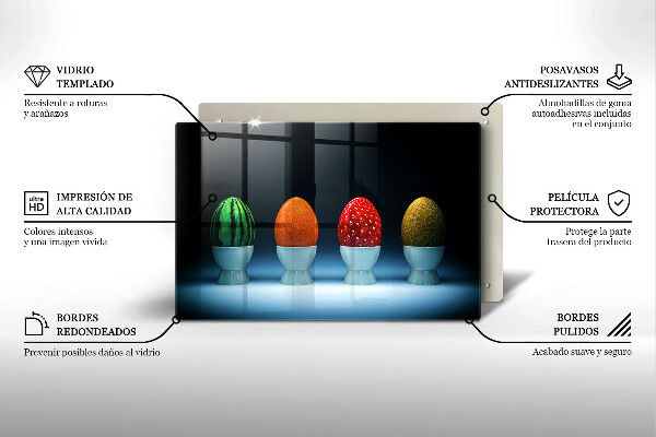 Kryt na indukčnú dosku Abstraktné ovocné vajcia