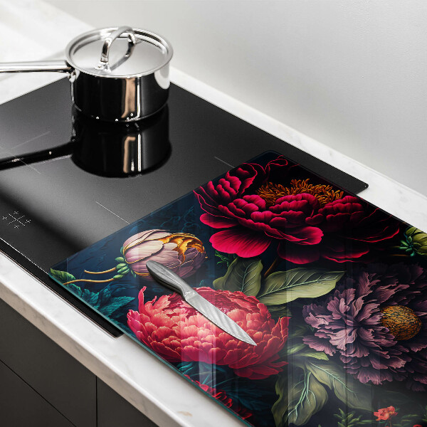 Krycia doska na sporák Nádherné kvety