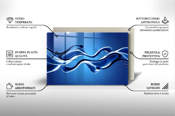 Krycia doska na sporák Abstrakcia tekutín