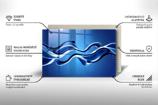Krycia doska na sporák Abstrakcia tekutín