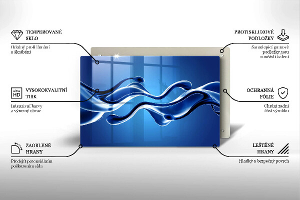 Krycia doska na sporák Abstrakcia tekutín