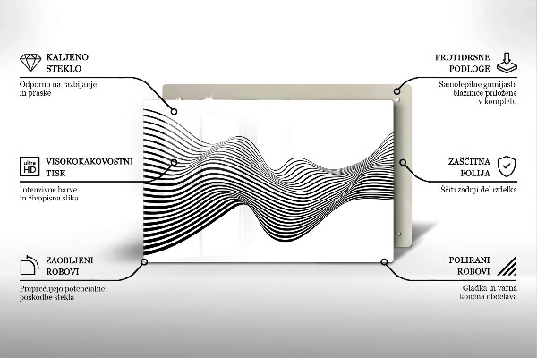 Krycia doska na sporák Lineárna abstrakcia