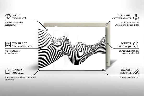 Krycia doska na sporák Lineárna abstrakcia