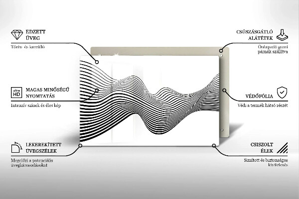 Krycia doska na sporák Lineárna abstrakcia