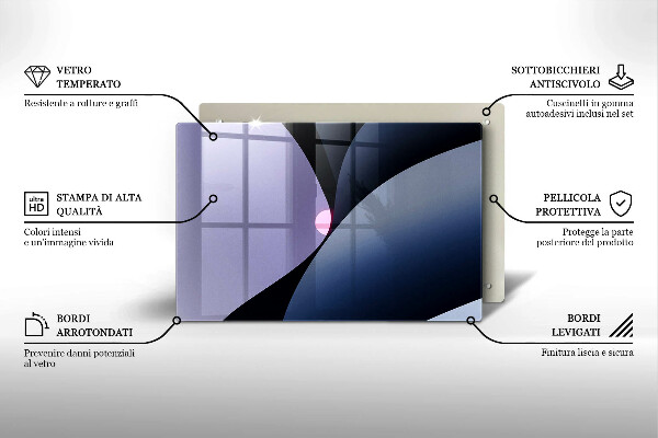 Sklo za varnú dosku Abstraktné tvary