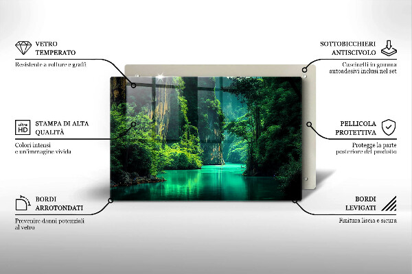 Krycia doska na sporák Lagúnová krajina