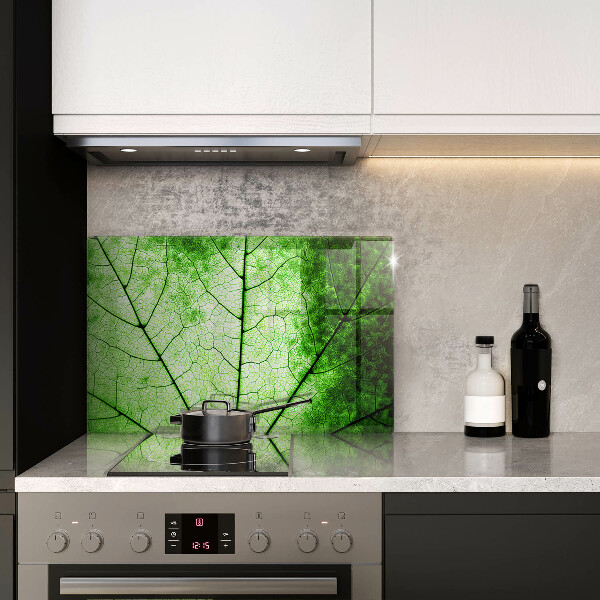 Sklo za varnú dosku Ozdobný žilový list