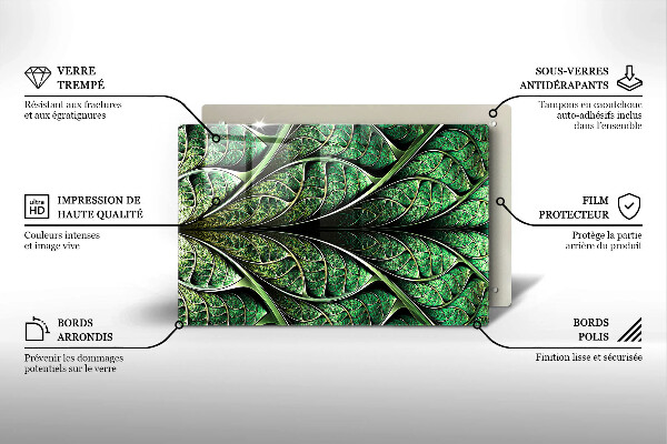 Kryt na indukčnú dosku Štruktúra žily listu