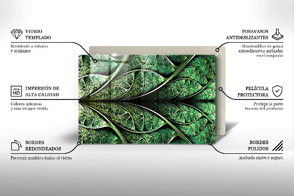 Kryt na indukčnú dosku Štruktúra žily listu