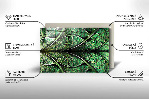 Kryt na indukčnú dosku Štruktúra žily listu