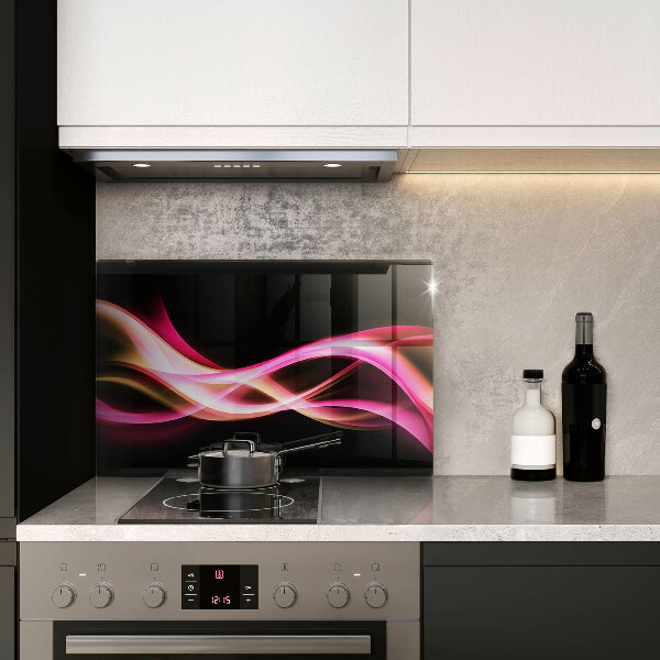 Kryt na indukčnú dosku Abstraktný neónový dym