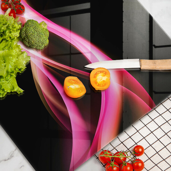 Kryt na indukčnú dosku Abstraktný neónový dym