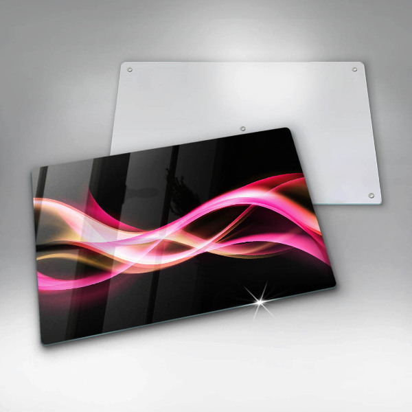 Kryt na indukčnú dosku Abstraktný neónový dym