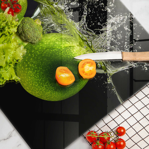 Kryt na indukčnú dosku Zelené jablká a voda