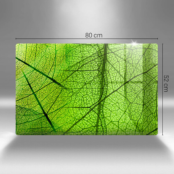 Kryt na indukčnú dosku Prírodné žilky listov