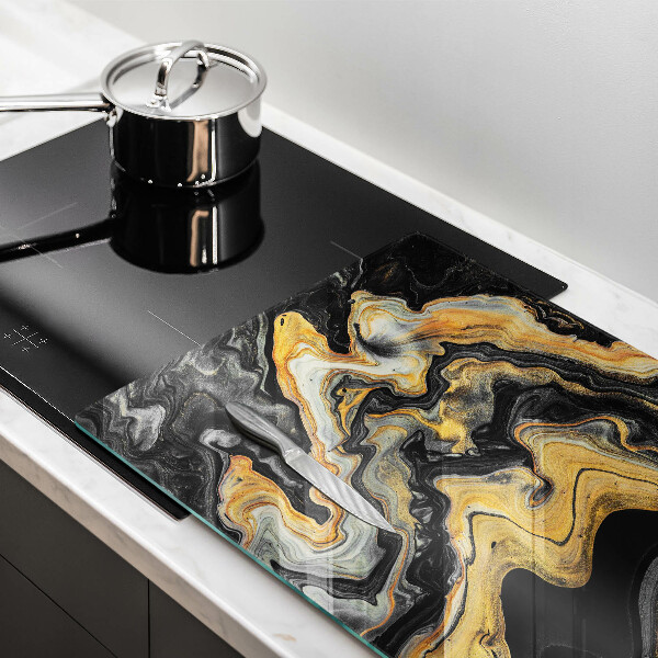 Kalené sklo za sporák Abstraktná štruktúra