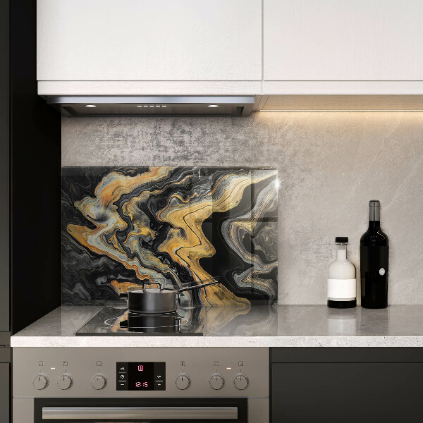 Kalené sklo za sporák Abstraktná štruktúra