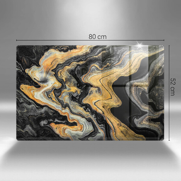 Kalené sklo za sporák Abstraktná štruktúra