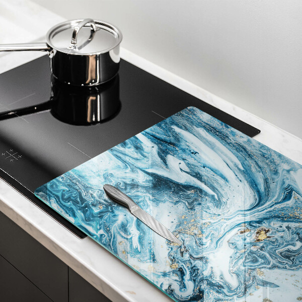 Sklo za varnú dosku Štruktúra so zlatom