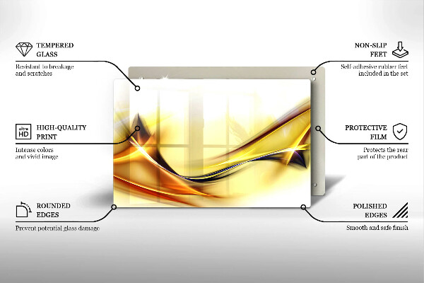 Sklo za varnú dosku Abstraktné línie svetla