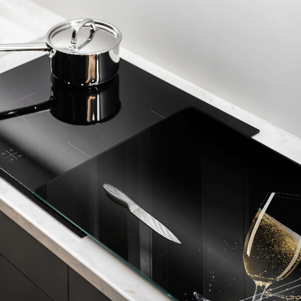 Kalené sklo za sporák Poháre na šampanské