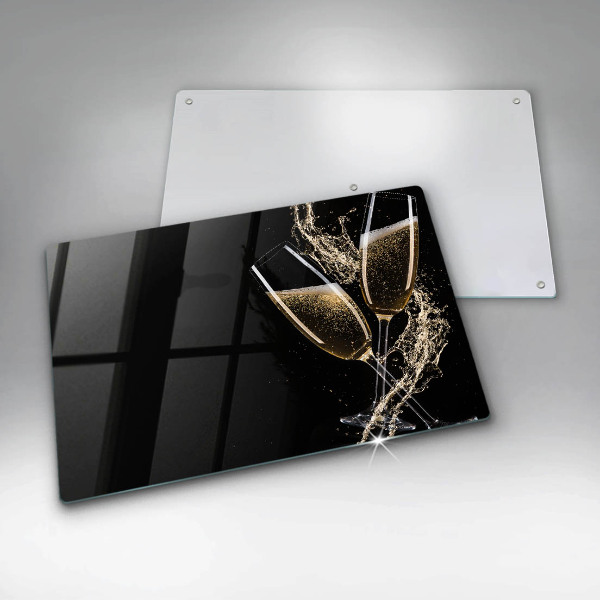 Kalené sklo za sporák Poháre na šampanské