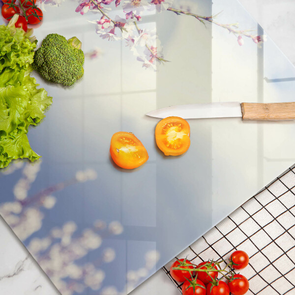 Kalené sklo za sporák Kvitnúci strom