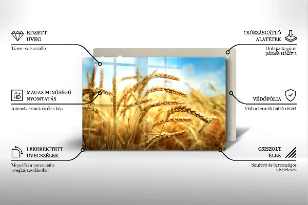 Sklo za varnú dosku Klasy obilnín na poli
