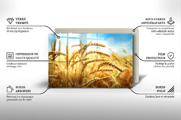 Sklo za varnú dosku Klasy obilnín na poli