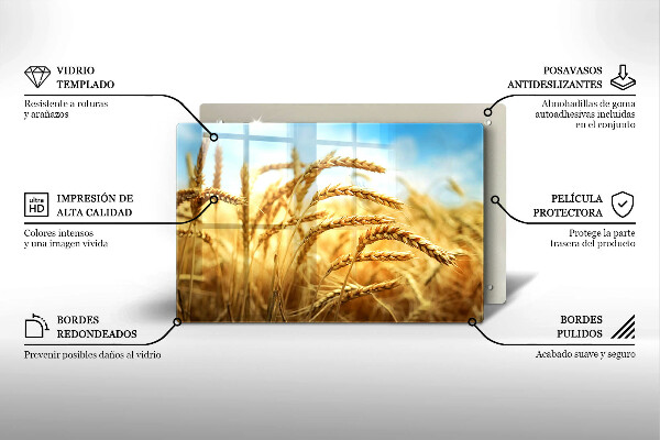 Sklo za varnú dosku Klasy obilnín na poli