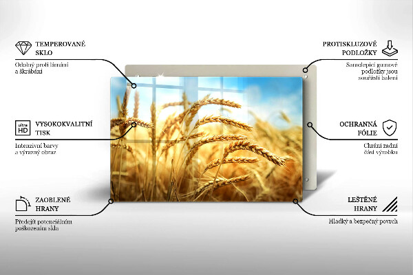 Sklo za varnú dosku Klasy obilnín na poli