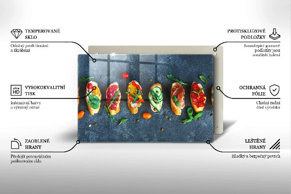 Krycia doska na sporák Farebné sendviče
