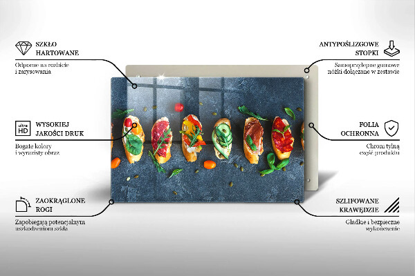 Krycia doska na sporák Farebné sendviče